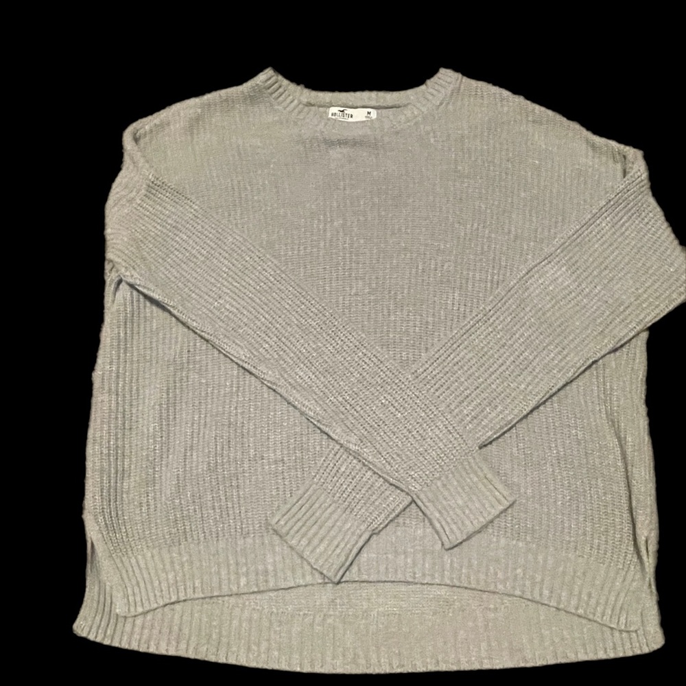 Hollister knit sweater Gray size medium